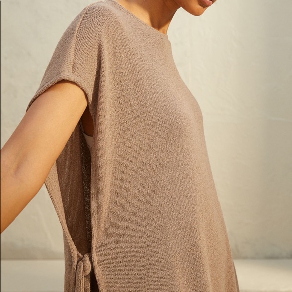 Hm Knit Tie Detail Sweater Vest Tunic 